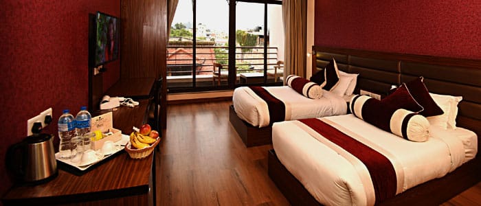 Bed Room on Hotel in Kathmandu