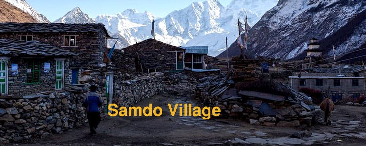 Samdo village Manaslu