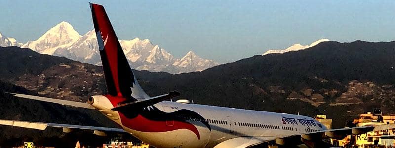 View from Kathmandu airport