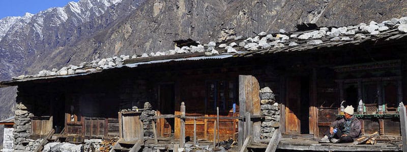 Local house in Langtang Valley Trekking