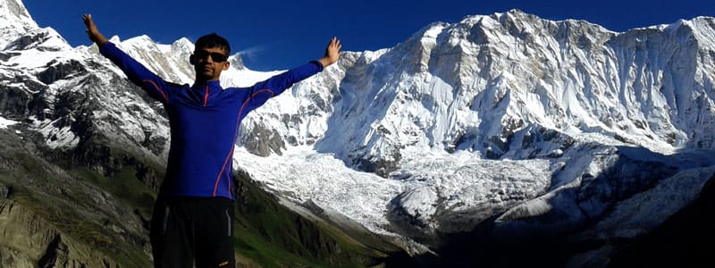 Famous Trekking destination in Nepal Himalayas, Annapurna
