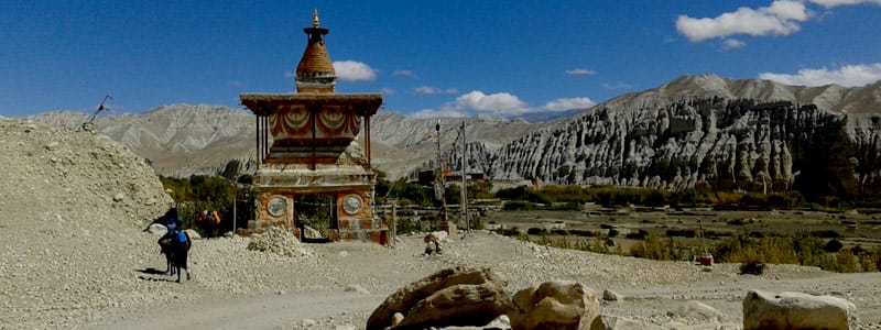Famous Trekking destinations in Nepal Himalayas upper mustang
